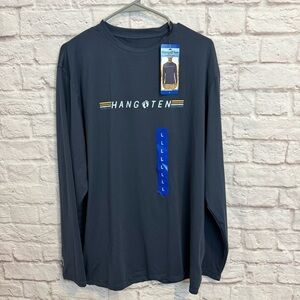 Hang Ten Men's Long Sleeve Sun/Swim Shirt UPF 50+ NWT! 1486990 large